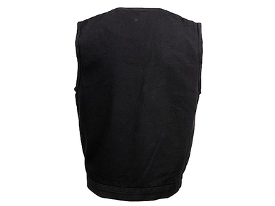  Men's 'Brute' ack Denim Club Style V-Neck Motorcycle Vest