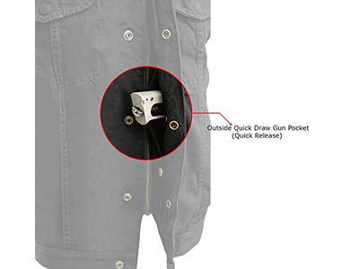 Black Denim Club Style Vest with Side Lace