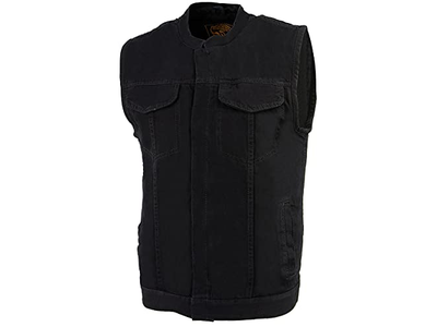 Club Style Premium Denim Motorcycle Biker Vests