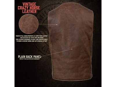 Leather Men's Premium Leather Classic 