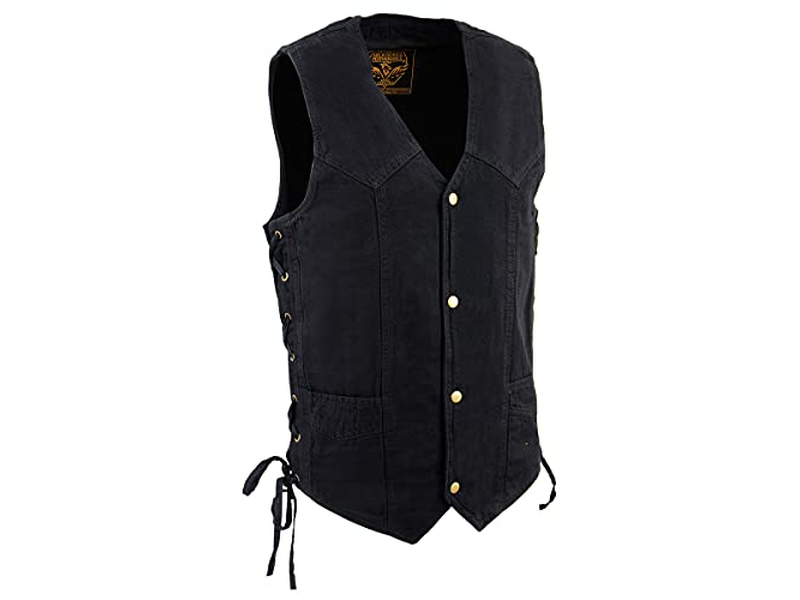 Men's Black Classic Denim Western Style 