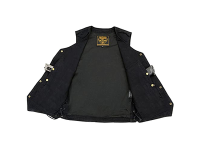 Men's Black Classic Denim Western Style 